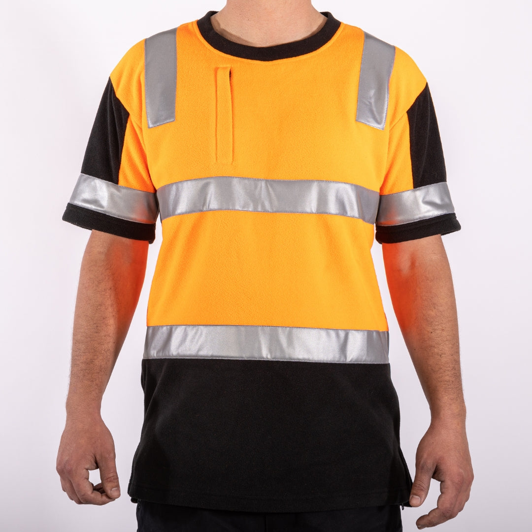 Get Fleeced - Orange Hi Vis Fleece Forestry T-Shirt