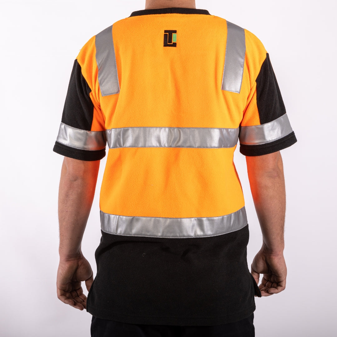 Get Fleeced - Orange Hi Vis Fleece Forestry T-Shirt