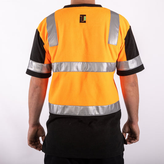 Get Fleeced - Orange Hi Vis Fleece Forestry T-Shirt