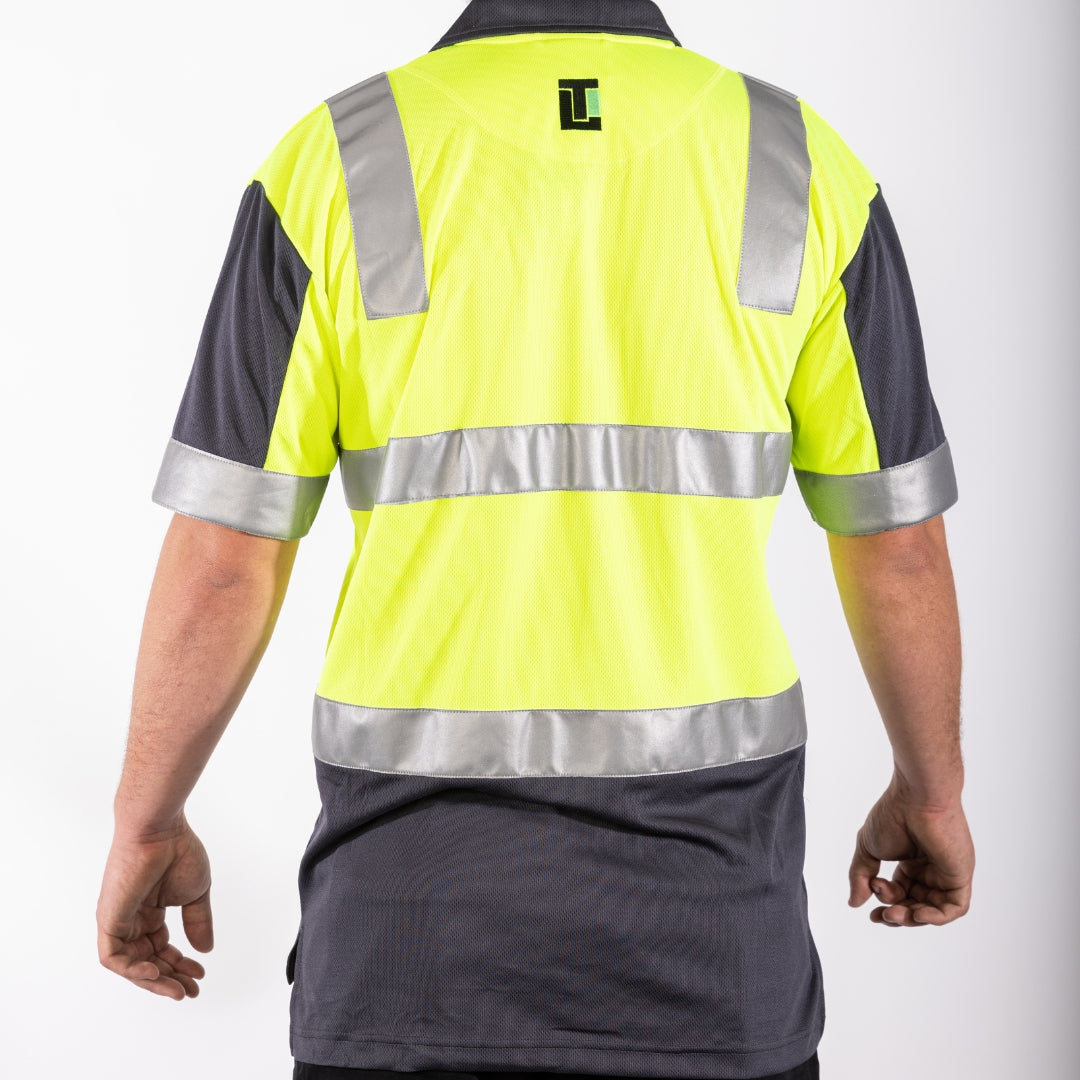 Overtime Short Sleeve Hi Vis Polo - Yellow