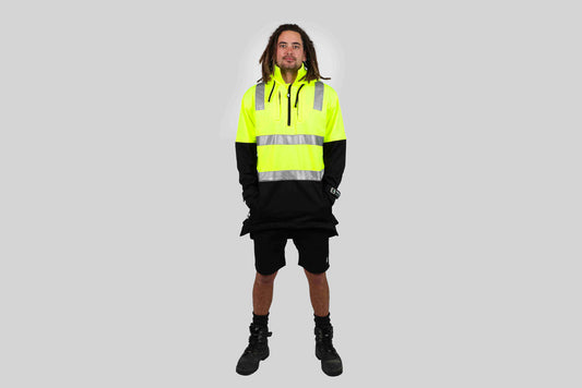 Tradesman Hi Vis Hoodie -Yellow