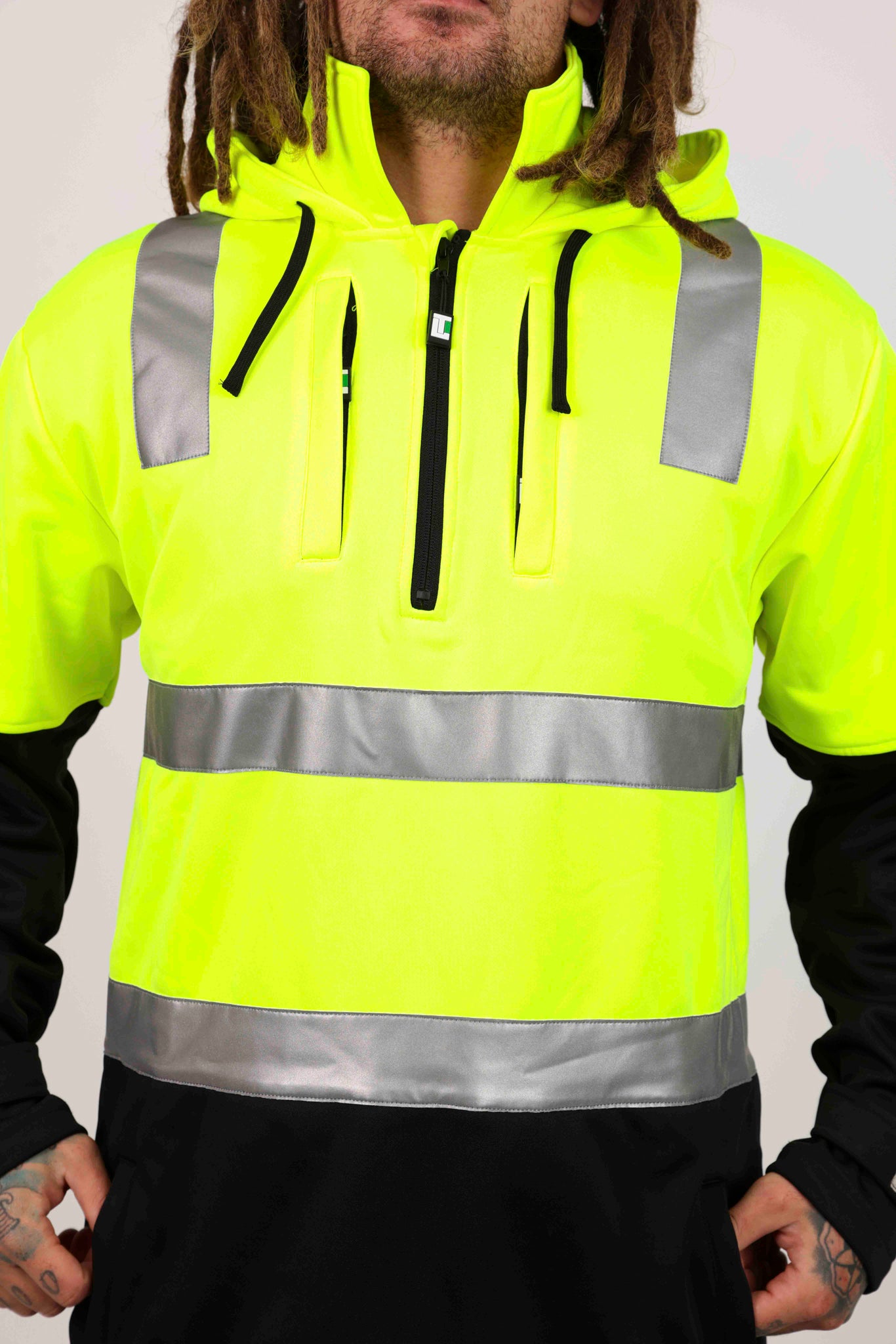Tradesman Hi Vis Hoodie -Yellow